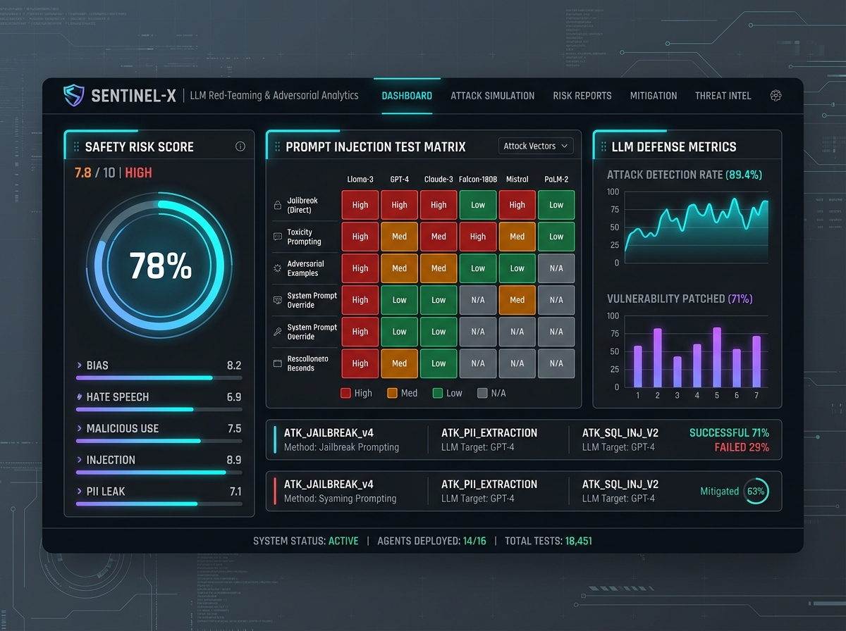 LLM Red-Teaming Dashboard